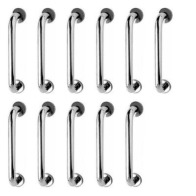 Barra de Apoio JBA-APO-40 com Fixação por Parafusos em Aço Inox Kit 11 Unidades 40CM Leva Pra Casa