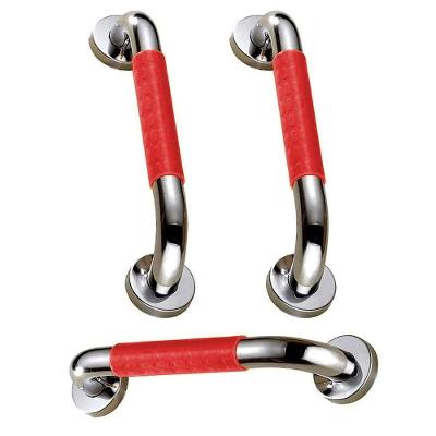 Barra de Apoio BSL3667 Antiderrapante Kit 3 Uni Aço Inox 40CM AB Mídia