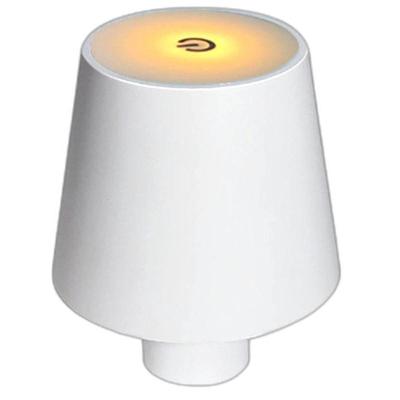 Abajur DMZ005 Recarregável 3 Tons Ajustável Touch Branco Leva Pra Malhar