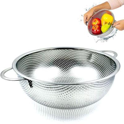 Escorredor BSL3879-2 Multiuso para Macarrão Massas Frutas Verduras e Legumes em Inox Cozinha Inox