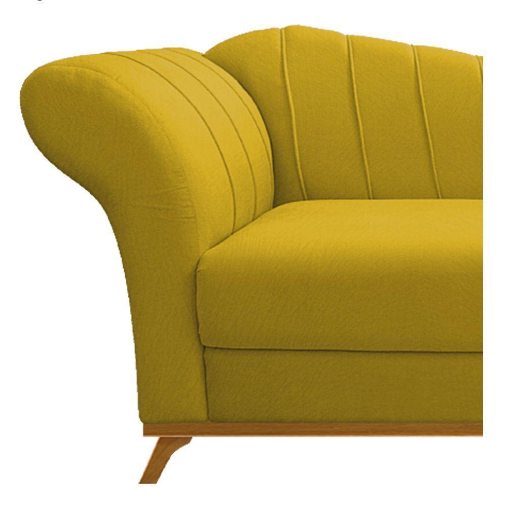 Recamier 140Cm Lado Direito Suede Amarelo - 4
