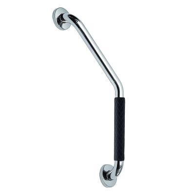 Barra de Apoio BSL3714 Alça Angular Antiderrapante Prata Braslu 25CM