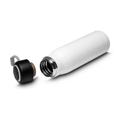 Garrafa Térmica com Parede Dupla Aço Inoxidável Alça Removível Branco 550ML
