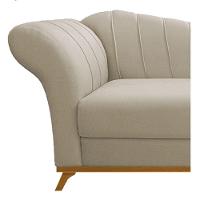 Recamier 140Cm Lado Direito Suede Bege - 8