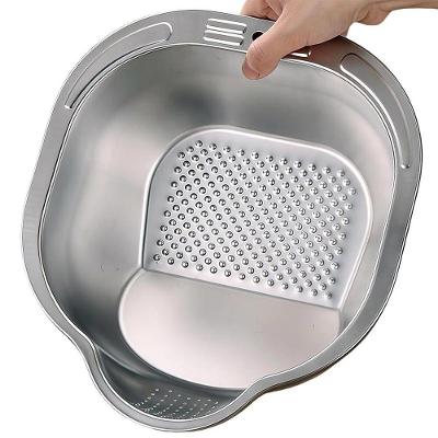 Escorredor BSL3884 Multiuso em Inox com Formato Inclinado para Cozinha Inox Ideal Importados