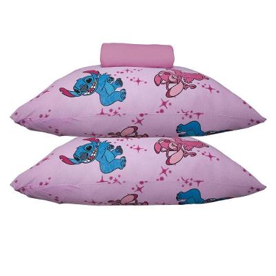 Jogo de Lençol Kazzavip Casal 100% Algodão Malha Estampado Disney 3 Peças Rosa Portallar
