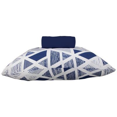 Jogo de Cama Kazzavip Solteiro Malha Mista 70% Algodão e 30% Poliéster Azul Profundo Doce Vida 2