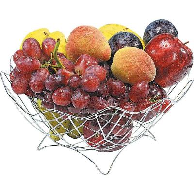 Fruteira Copacabana Centro de Mesa Aço Cromado Prata Niquelart 30CM