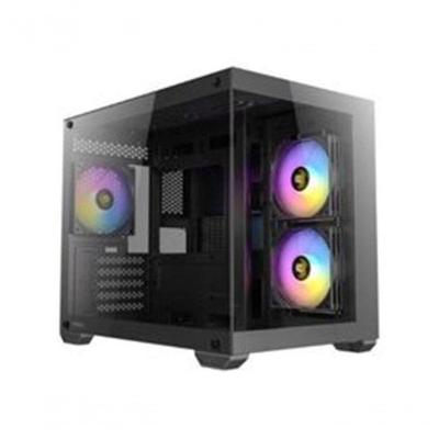 Gabinete Gamer CX600M RGB Mini Torre Micro-ATX ITX com Ventilação RGB Preto Antec