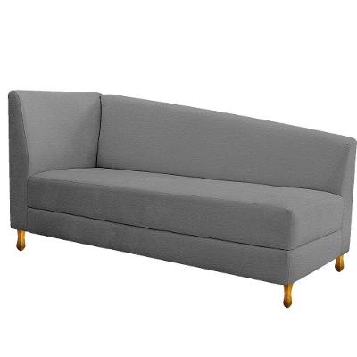 Recamier 140Cm Lado Direito Corano Cinza
