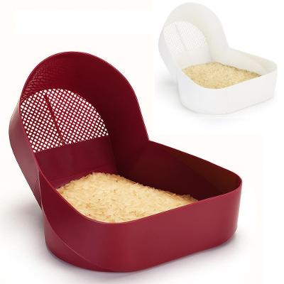 Escorredor Lavador de Alimentos MB para Cozinha em Plástico Resistente Multiuso para Arroz e Legumes