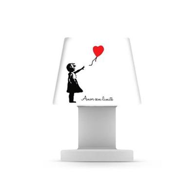 Luminária Abajur de Mesa Pequena sem Limite com Luz Difusa e Capa Removível Bivolt