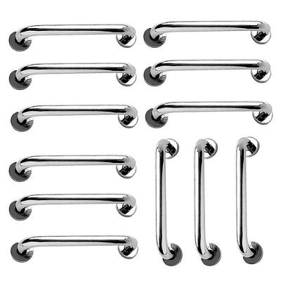 Alça de Apoio 30cm Inox Kit 12 Unidades Suporte Resistente Banheiro Box Ideal Importados