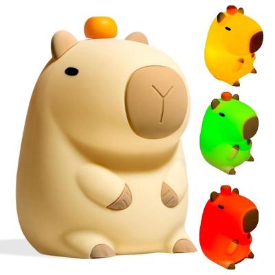 Abajur Capivara BSL3797 Touch Recarregável Muda de Cor Bege Mundo LGBT