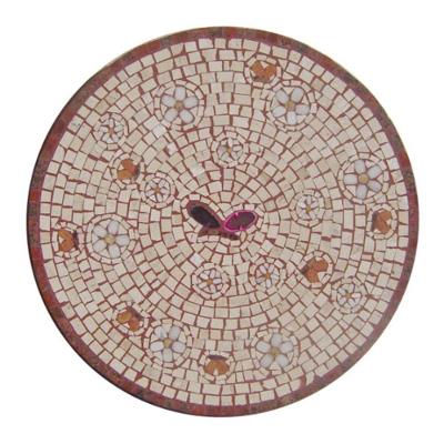Mandala em Mosaico Floral Fiori e Farfalle com Granito 130CM Mosaico