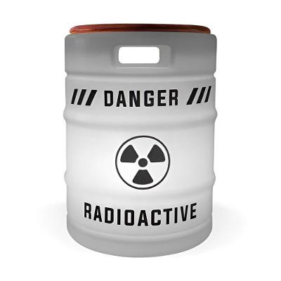 Banco Iluminado Radioactive Porta Objetos com Tampo em Madeira Branco Bivolt