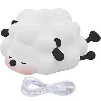 Luminária Abajur Ovelhinha BSL3798 Touch Muda de Cor USB Recarregável Branco AB Mídia 11CM