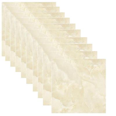 Papel de Parede Adesivo Marmore 3D Liso Vinílico Autocolante Bege Ideal Importados Kit 10 Unidades
