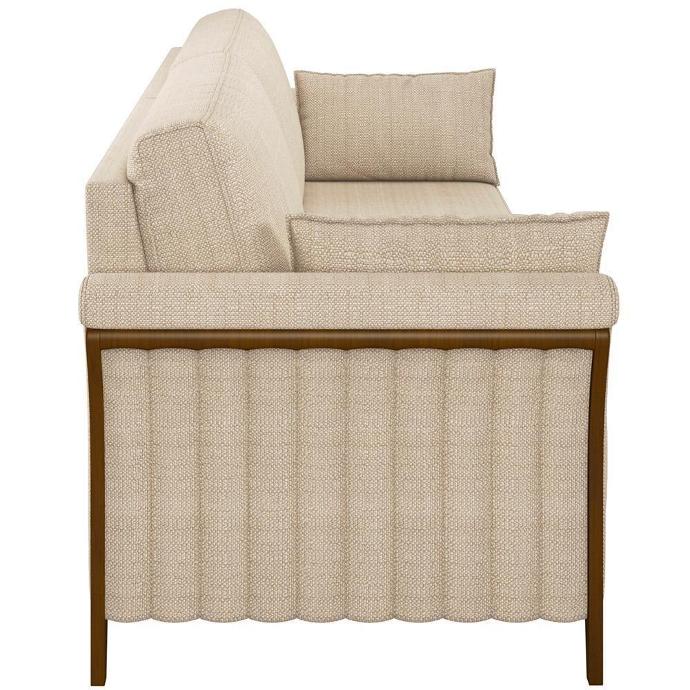 Kit Sofá 02 Lugares 162Cm Com Poltrona M03 Bege - 3