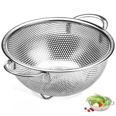 Escorredor BSL3879-1 para Massas Legumes e Frutas em Inox Versátil Multiuso para Cozinha Inox Leva