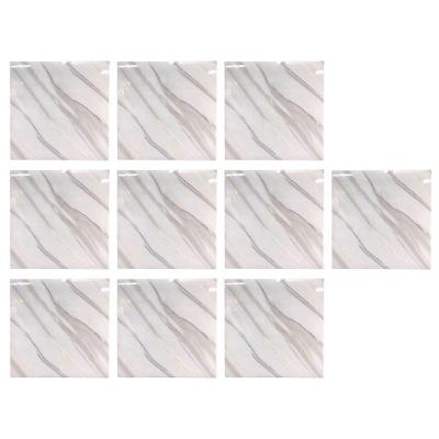 Papel de Parede 3D Mármore Moderno PVC Autocolante Cinza Leva Pra Casa 60CM 10 Unidades