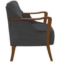 Kit Sofá 02 Lugares 135Cm Com Poltrona Coral M03 Chumbo - 3