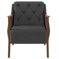 Kit Sofá 02 Lugares 135Cm Com Poltrona Coral M03 Chumbo - 7