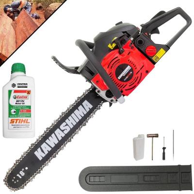 Motosserra Kawashima KCS610S à Gasolina 61,5CM3 Sabre 18'' com Ponta Rolante e Anti-Vibração Óleo