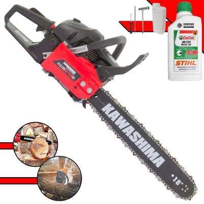 Motosserra Kawashima KCS610S à Gasolina 61,5CM3 Sabre 45,7CM com Sistema Anti-Vibração + Óleo STIHL