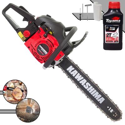 Motosserra Kawashima KCS 520-S à Gasolina 50,8CC Sabre 45,7CM com Sistema Anti-Vibração à Gasolina