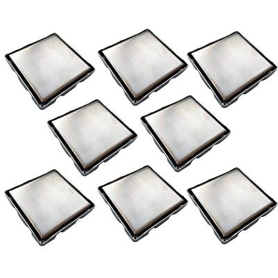 Ralo Oculto BSL3001D Invisível Anti Odor Prata Braslu Kit 8 Unidades 15CM