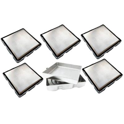 Ralo Oculto BSL3001D Invisível Integração com Piso Prata Ideal Importados Kit 6 Uni