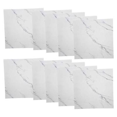 Placa Adesiva Autocolante Marmore Falso 3D Vinílico Adesivo Removível Branco Compre Desejos 60CM