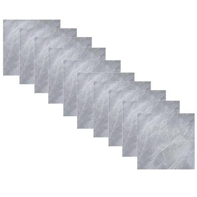 Piso Vinílico BSL3835 PVC 60X60CM Brilhante para Interno Cinza Compre Desejos 10 Unidades