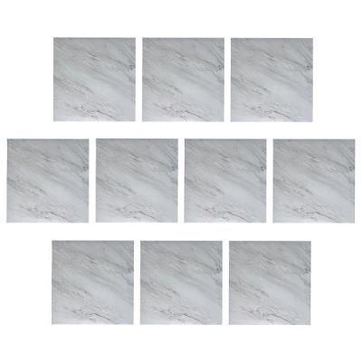 Piso Vinílico Autocolante BSL3834 PVC 60X60CM Brilhante para Interno Branco Leva Pra Malhar 10