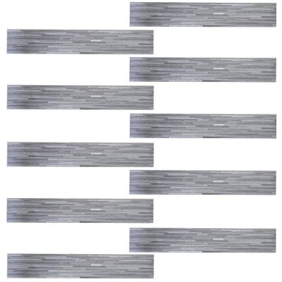 Piso Vinílico Autoadesivo BSL3838 Vinil Importado Retangular Acetinado para Interno Cinza Braslu 10
