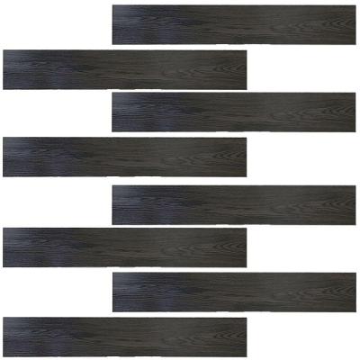 Piso Vinílico Autoadesivo BSL3839 Vinil Importado Retangular Acetinado para Interno Marrom AB Mídia