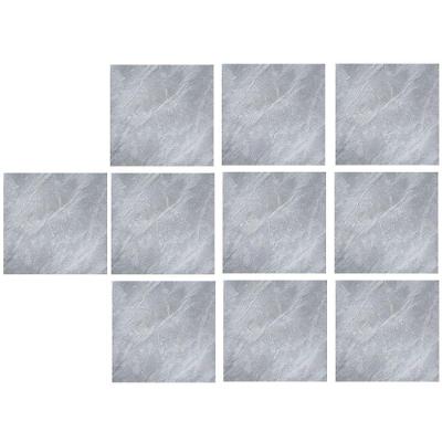 Piso Vinílico Autocolante BSL3835 PVC Quadrado Brilhante para Interno Cinza Leva Pro Pet 10 Unidades