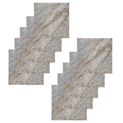 Piso Vinílico Autocolante BSL3833 PVC 60X60CM Brilhante para Interno Marrom Ideal Importados 10