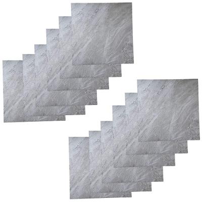 Piso Vinílico Adesivo BSL3836 PVC 60X60CM Brilhante para Interno Cinza Leva Pra Malhar 10 Unidades
