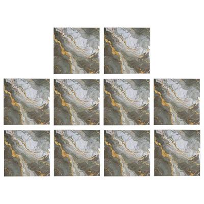 Papel de Parede Marmore 3D Liso Moderno Vinílico Autocolante Cinza Leva Pro Pet 10 Uni