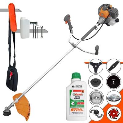 Roçadeira Tekna RL430P Plus 43CC 1,7HP 8 em 1 com Acessórios e Óleo Stihl Preto