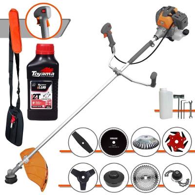Roçadeira Tekna RL430P Plus 8 em 1 43cc 1,7HP Preto com Acessórios e Óleo Toyama 10.000 RPM