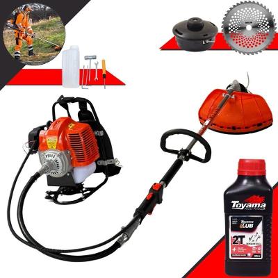 Roçadeira Costal GRC430 1,7HP 43CC com Lâmina e Carretel de Nylon Bivolt Terra