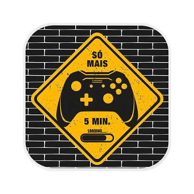 Luminária Só Mais 5 Minutos Gamer Light com Luz Difusa Bivolt para Decoração 23CM