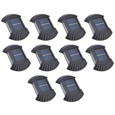 Luminária BSL3376 Iluminação de Parede com Painel Solar Preto Leva Pra Casa Kit 10 Unidades