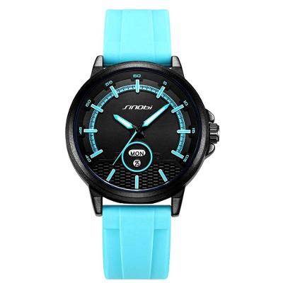 Relógio Masculino Moda Esportiva Multifuncional Azul Claro Sinobi