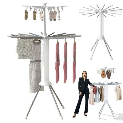 Varal de Roupa Duplo 2 Andares SU-SEC3 Seca e Estende ABS Metal Aço Inox Portátil Lavanderia