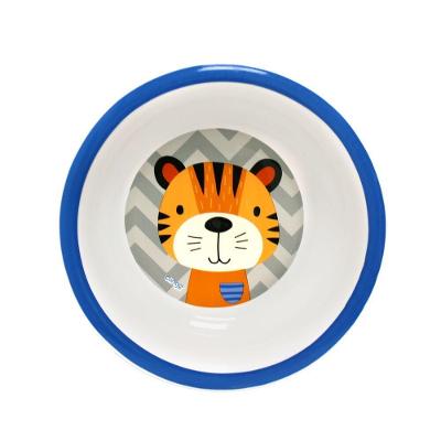Tigela Infantil Tigre Prática Resistente em Polipropileno com Estampa Animada para Bebê Colorida
