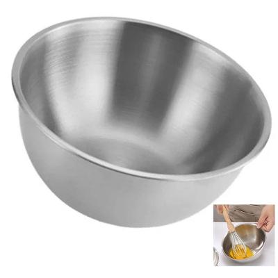 Tigela Bowl de Inox Multiuso para Preparo e Receitas em Aço Inoxidável Escovado Inox Braslu 1,5L